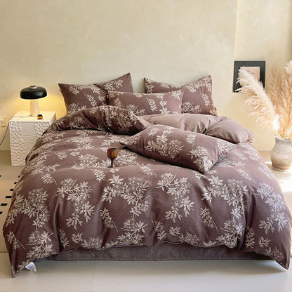 Ownkoti Vintage Elegant Floral Print Bedding Set(4PCS) - image 2