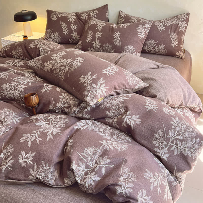 Ownkoti Vintage Elegant Floral Print Bedding Set(4PCS) - image 3