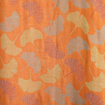 Ownkoti Orange Ginkgo Leaf Cotton Kimono Robe - image 7