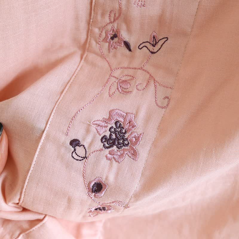 Ownkoti Oriental Style Floral Embroidered Loungewear Set - image 9