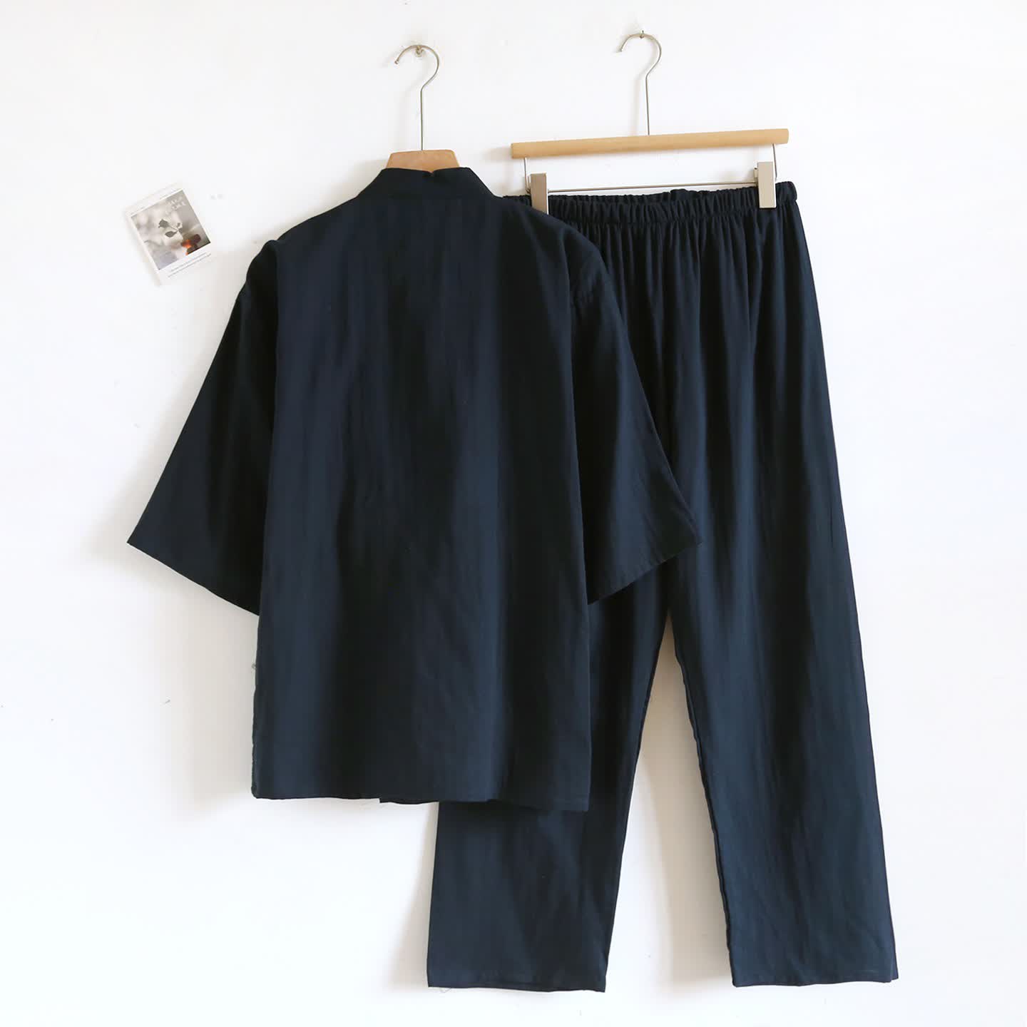 Ownkoti Unisex Solid Cotton Kimono Loungewear Set - image 8