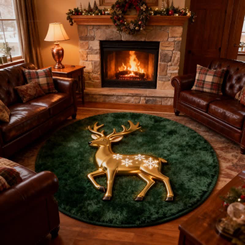 Ownkoti Christmas Reindeer 3d Effect Rug - image 7