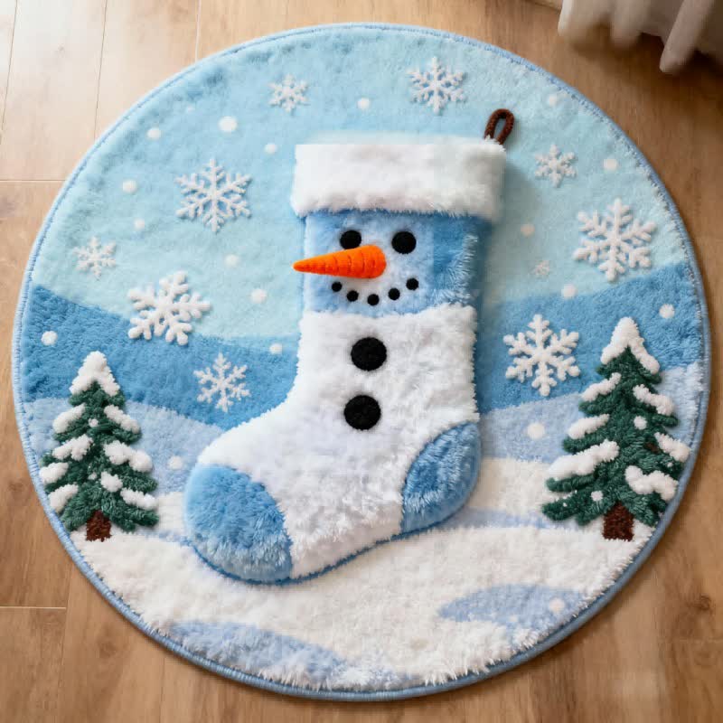 Ownkoti Creative Christmas Stocking 3D Effect Rug - image 3