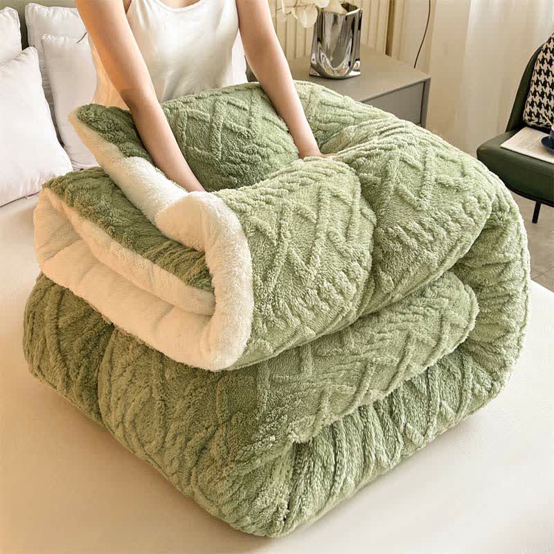 Ownkoti Jacquard Solid Color Comfy Fluffy Blanket - image 18