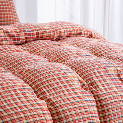 Ownkoti Cozy Plaid 100% Cotton Duvet Cover Set (3PCS) - image 3