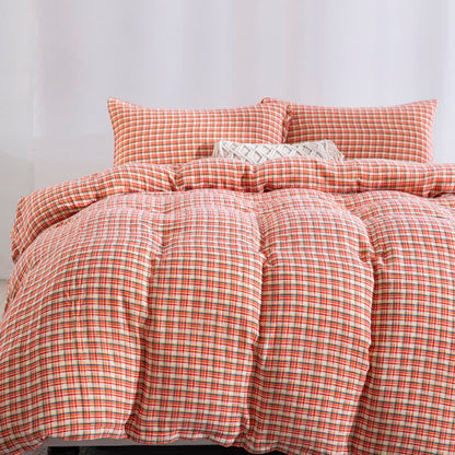 Ownkoti Cozy Plaid 100% Cotton Duvet Cover Set (3PCS) - image 1