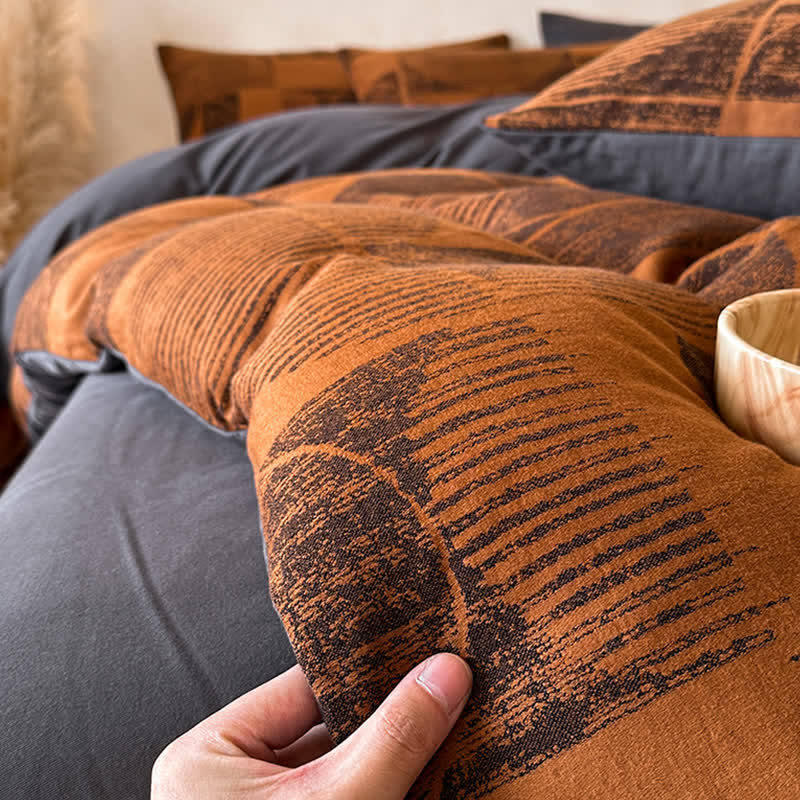 Ownkoti Geometric Brushed Cotton Bedding Set(4PCS) - image 6