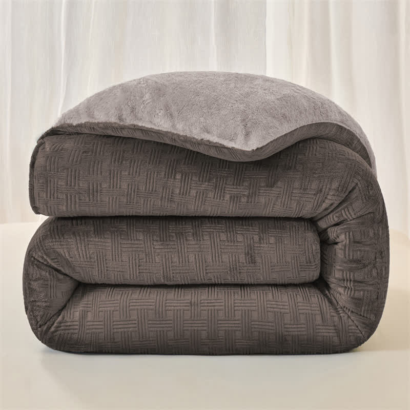 Ownkoti Plush Waffle Textured Sherpa Blanket - image 15