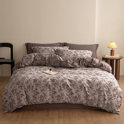 Ownkoti Elegant Floral Branch Cotton Gauze Bedding Set - image 1