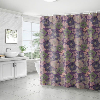 Ownkoti Peach Blossom Print Shower Curtain - image 1
