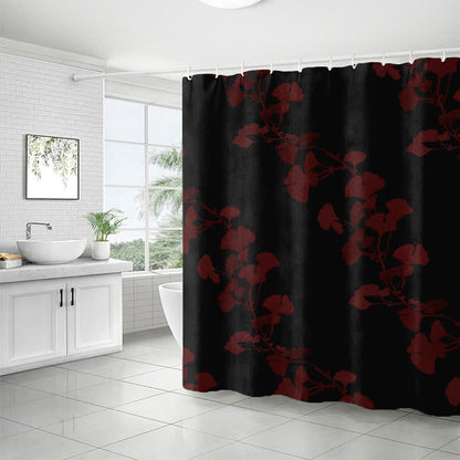 Ownkoti Ginkgo Leaf Print Shower Curtain - image 7