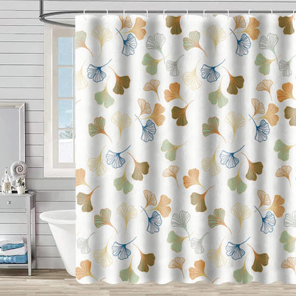 Ownkoti Elegant Ginkgo Leaf Shower Curtain - E - 90"W x 71"L - image 8