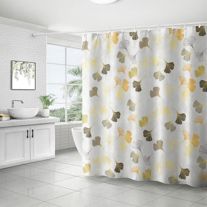 Ownkoti Elegant Ginkgo Leaf Shower Curtain - image 11