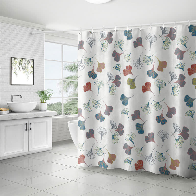 Ownkoti Elegant Ginkgo Leaf Shower Curtain - image 15