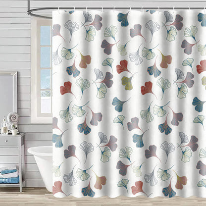 Ownkoti Elegant Ginkgo Leaf Shower Curtain - H - 90"W x 71"L - image 14