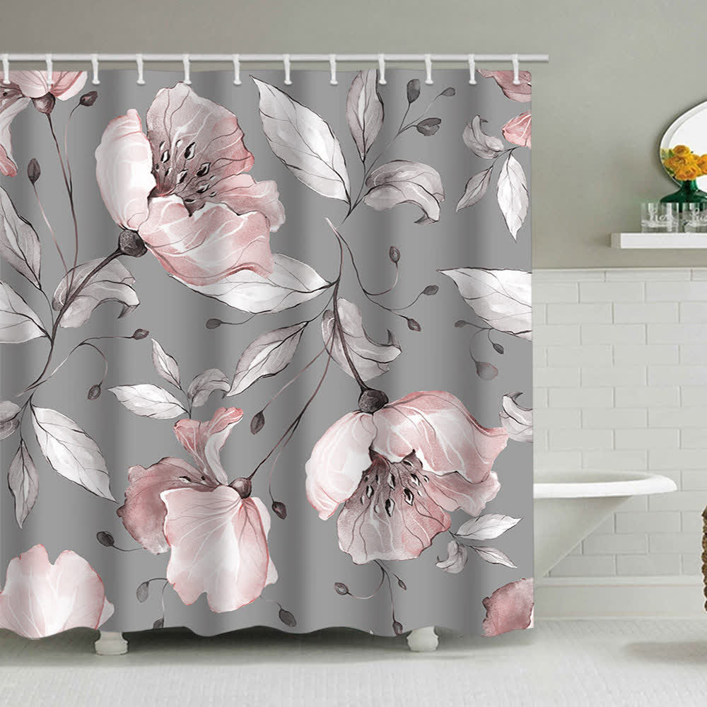 Ownkoti Luxurious Flowers Print Shower Curtain - C - 71"W x 90"L - image 2