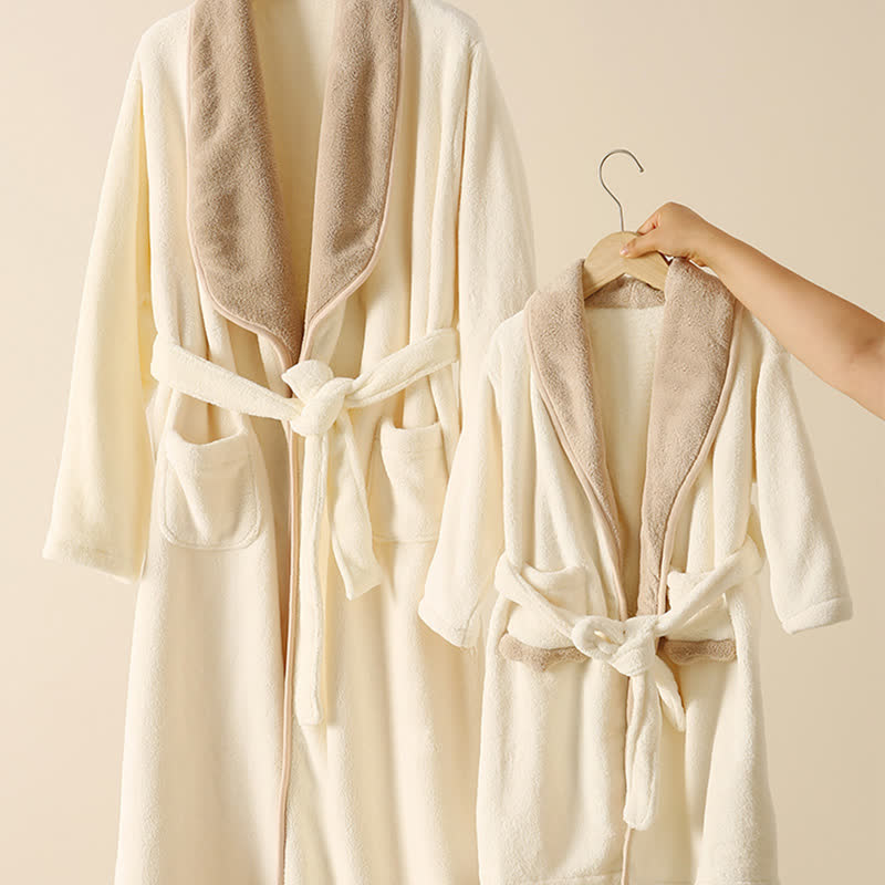 Ownkoti Matching Family Solid Plush Robe - image 1