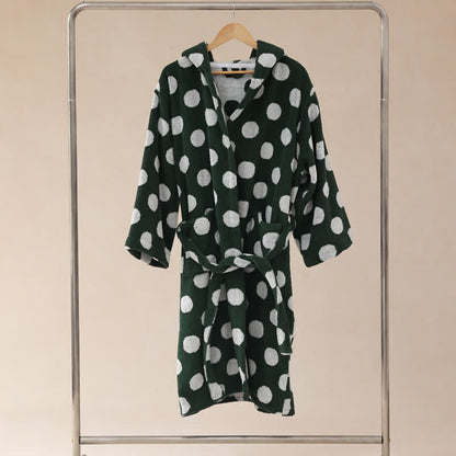 Ownkoti Matching Family Polka Dot Hooded Cotton Robe - image 25