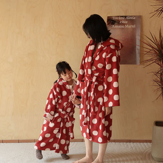 Ownkoti Matching Family Polka Dot Hooded Cotton Robe - image 0