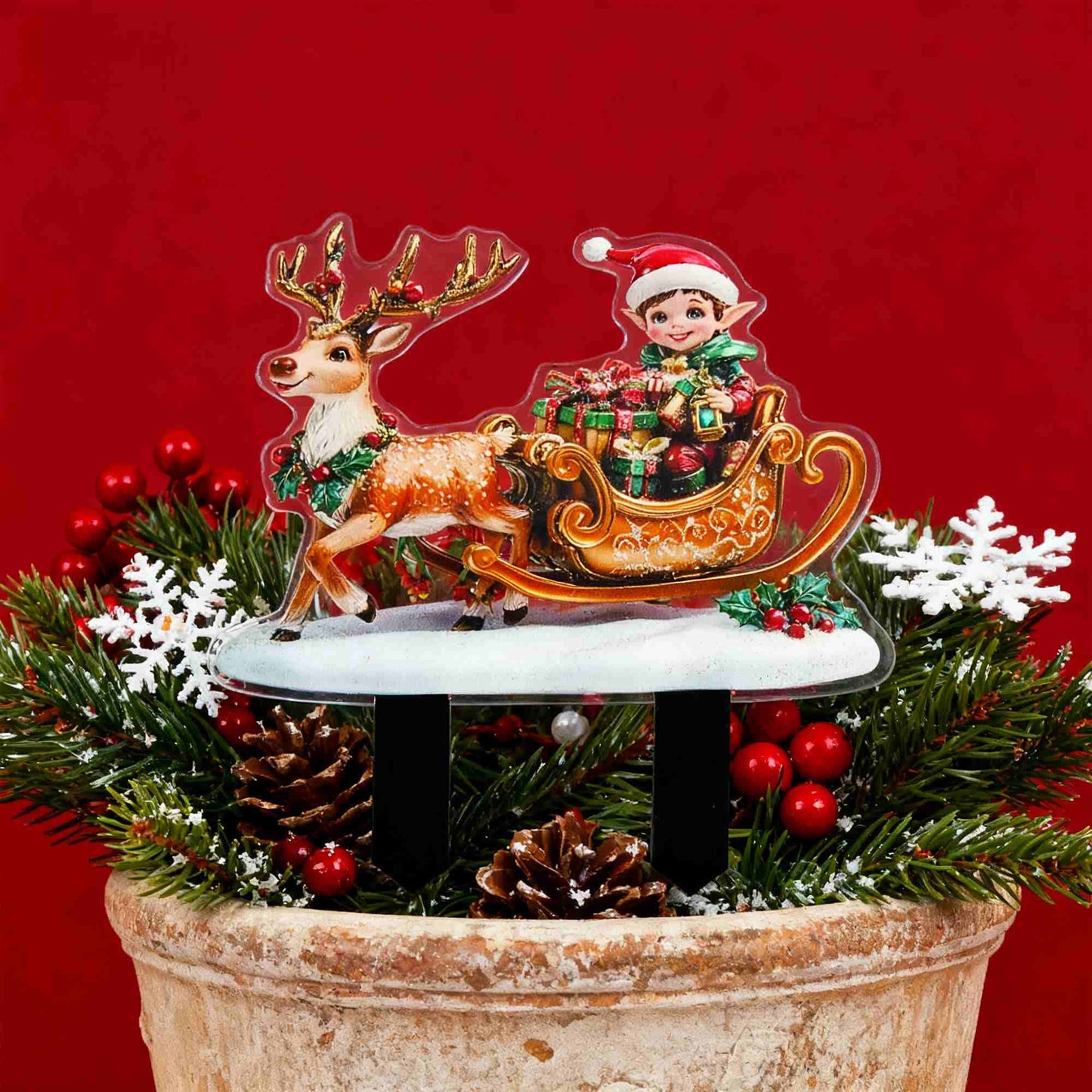 Ownkoti Christmas Reindeer Yard Stake Decor - image 7