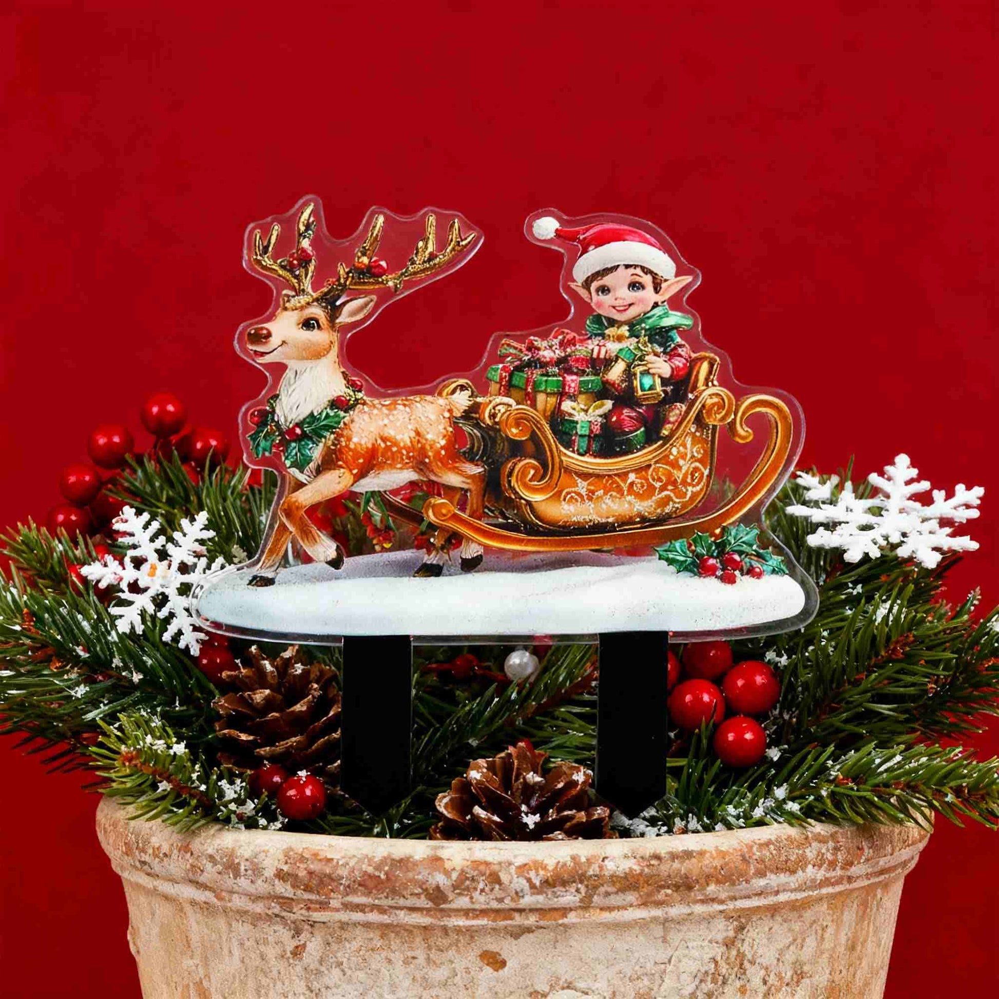 Ownkoti Christmas Reindeer Yard Stake Decor - image 7