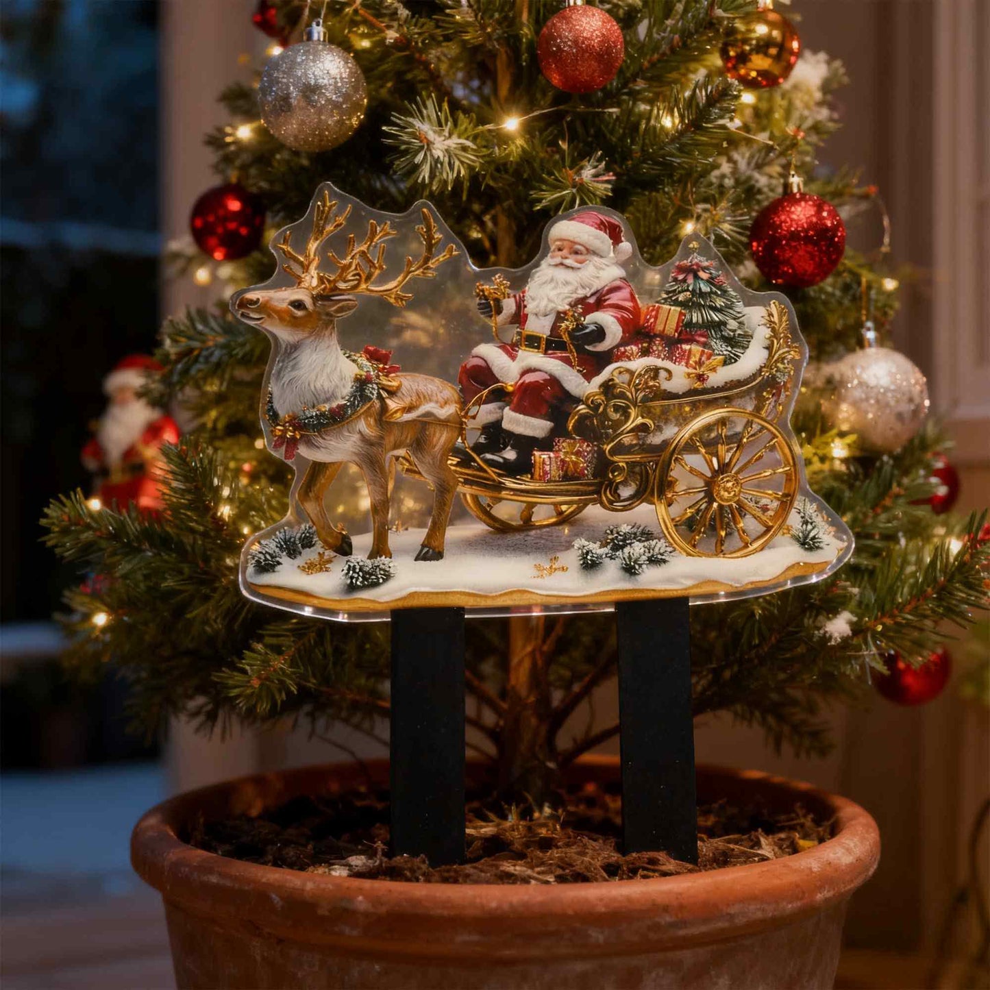 Ownkoti Christmas Reindeer Yard Stake Decor - image 2