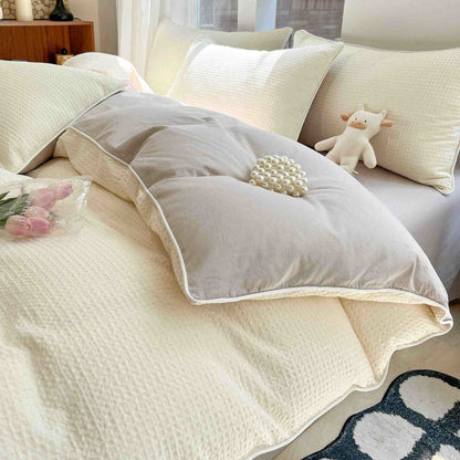 Ownkoti Minimalist Waffle Cotton Bedding Set - image 2