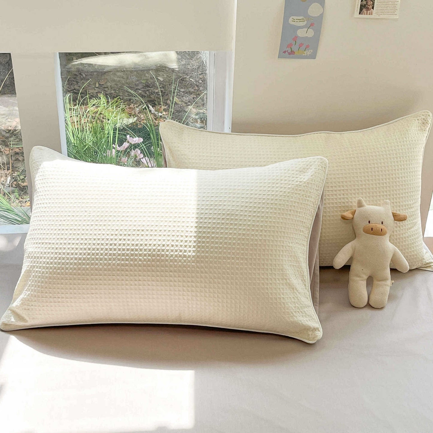 Ownkoti Minimalist Waffle Cotton Bedding Set - image 6