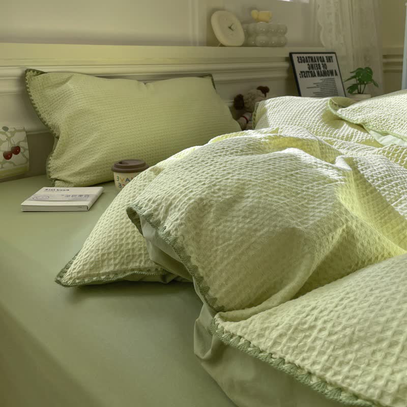 Ownkoti Waffle Textured Pure Cotton Bedding - image 2