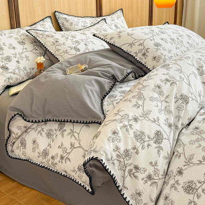 Ownkoti Elegant Floral Brushed Cotton Bedding Set - King - image 0