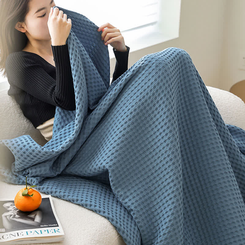 Ownkoti Solid Waffle Cotton Gauze Blanket - image 9