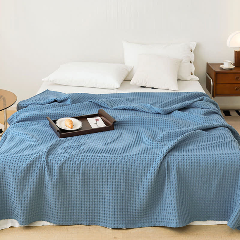 Ownkoti Solid Waffle Cotton Gauze Blanket - image 6
