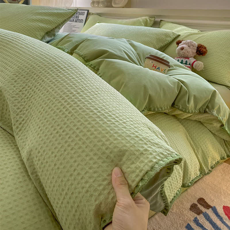 Ownkoti Waffle Textured Pure Cotton Bedding - image 3