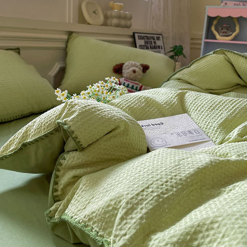 Ownkoti Waffle Textured Pure Cotton Bedding - image 5