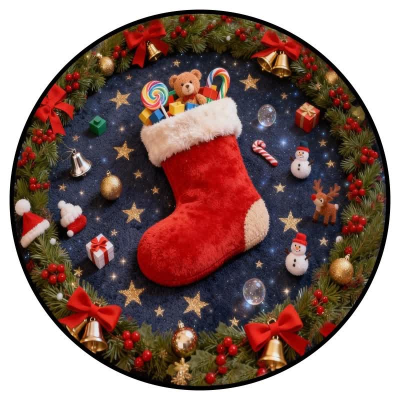 Ownkoti Christmas-themed Stockings 3D Effect Rug - image 6