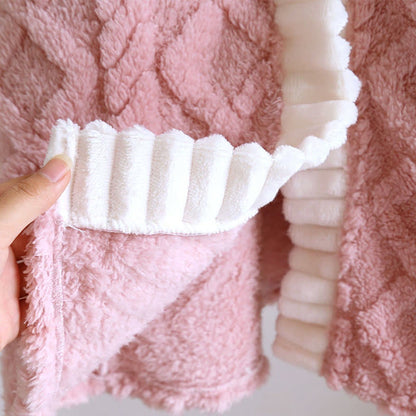 Ownkoti Diamond Textured Plush Button Nightgown - image 10