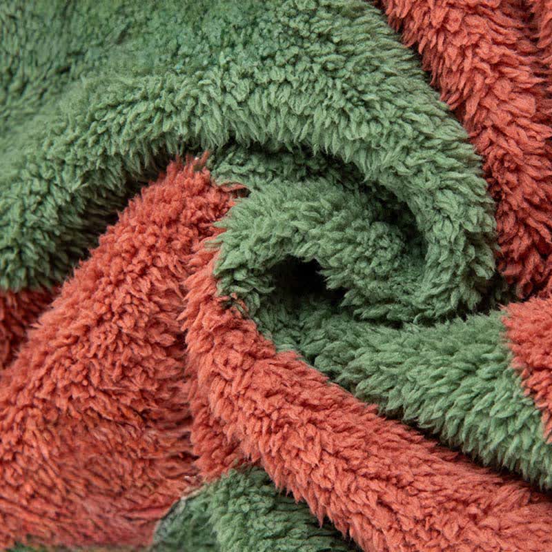 Ownkoti Bold Vertical Stripe Plush Robe - image 5