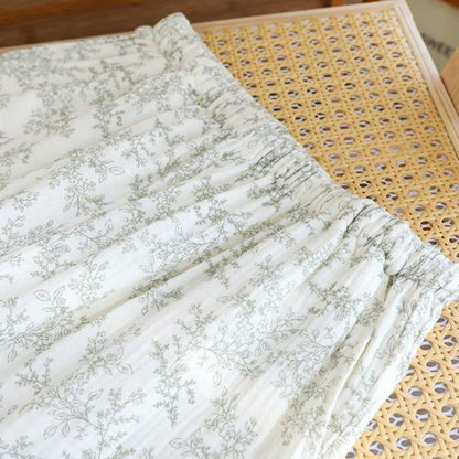 Bow-tie V-neckline Soft Cotton Gauze Pajamas - image 10