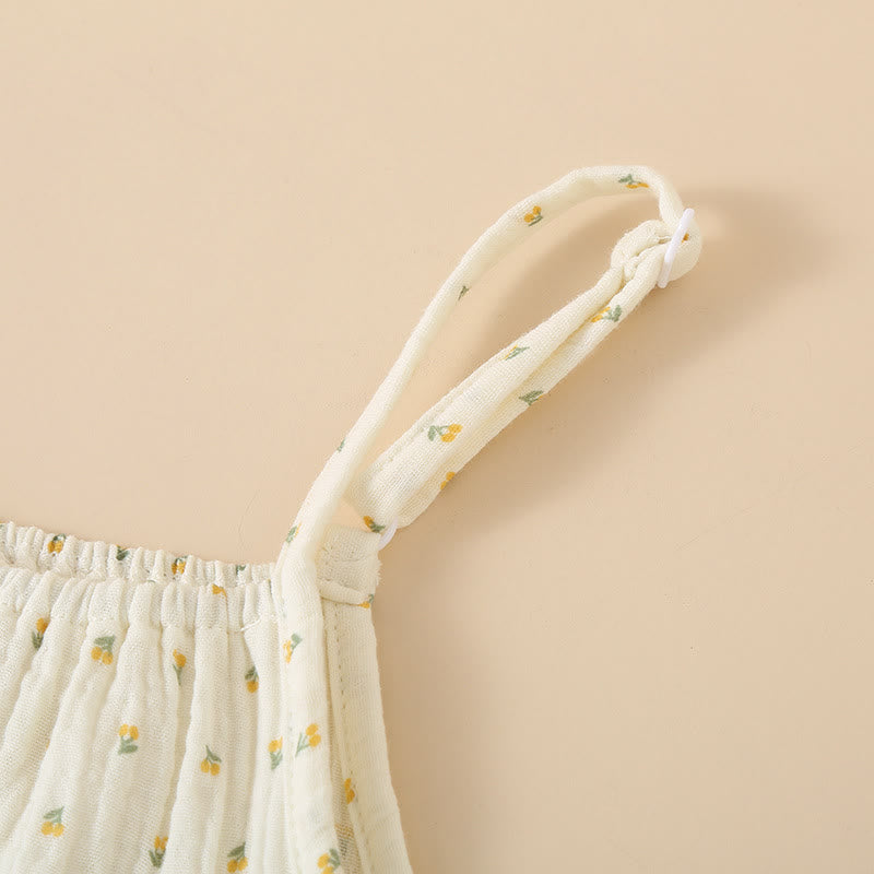 Cherry Print Cotton Gauze Cami Pajamas - image 4