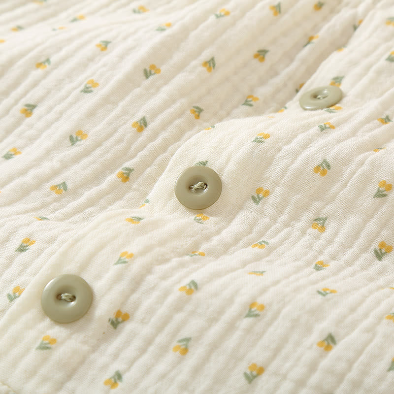 Cherry Print Cotton Gauze Cami Pajamas - image 6