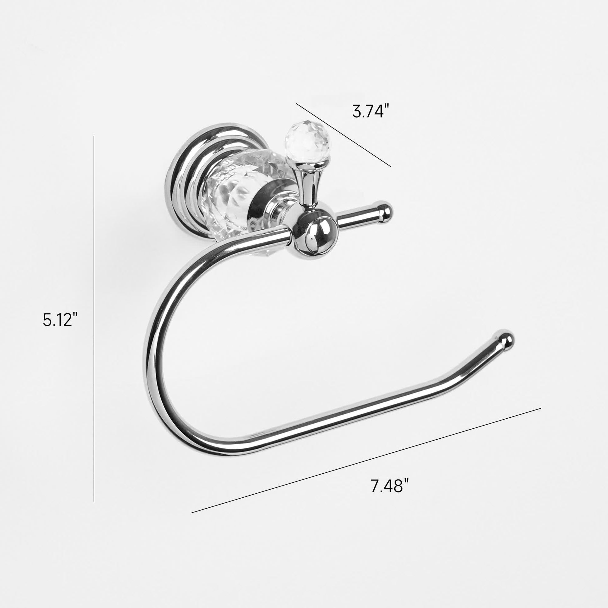 Ownkoti Modern Crystal Chrome Towel Holder - image 4