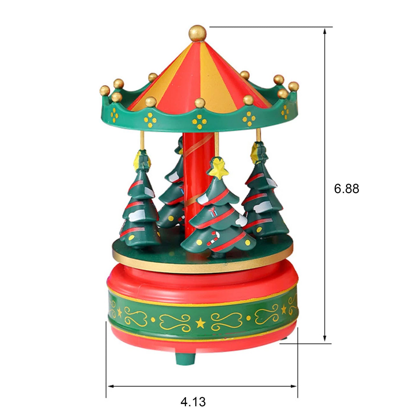 Ownkoti Christmas Tree Carousel Music Box Decor - image 9