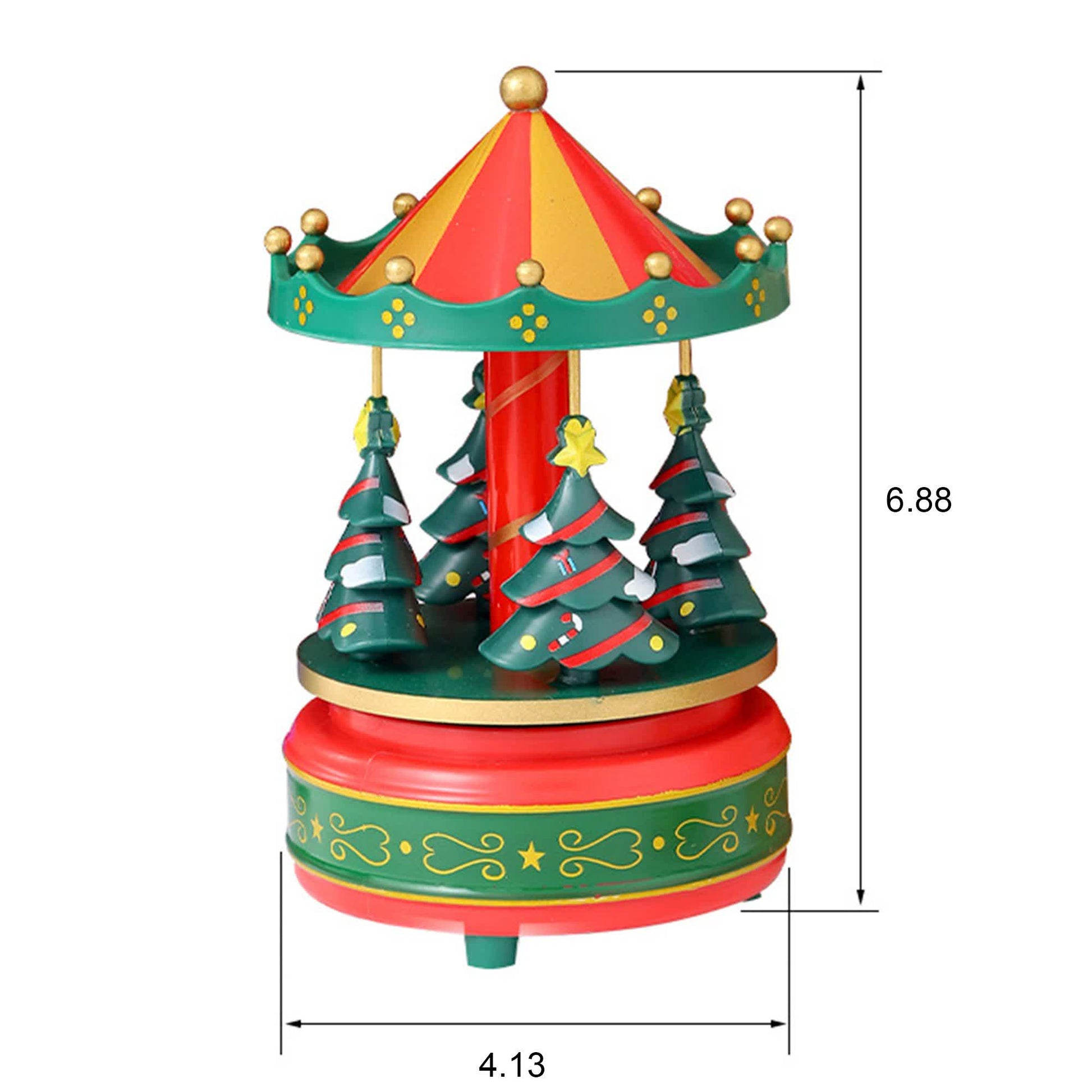 Ownkoti Christmas Tree Carousel Music Box Decor - image 9