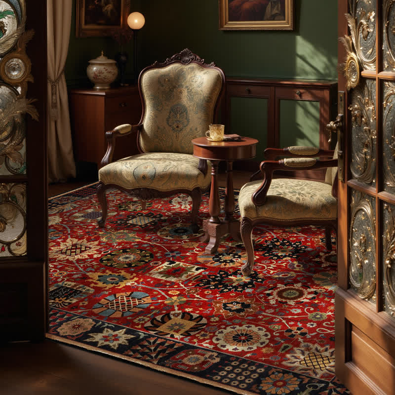 Ownkoti Vintage Persian Rectangle Washable Area Rug - image 1