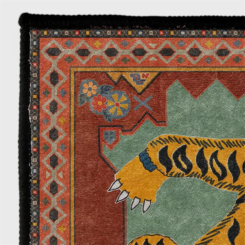 Ownkoti Tibetan Tiger Foladable Rectangle Area Rug - image 5