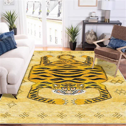 Ownkoti Ethnic Tibetan Tiger Rectangle Area Rug - image 1