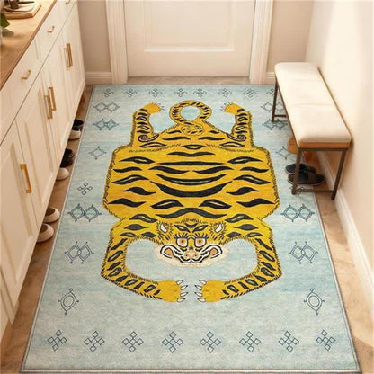 Ownkoti Ethnic Tibetan Tiger Rectangle Area Rug - image 14