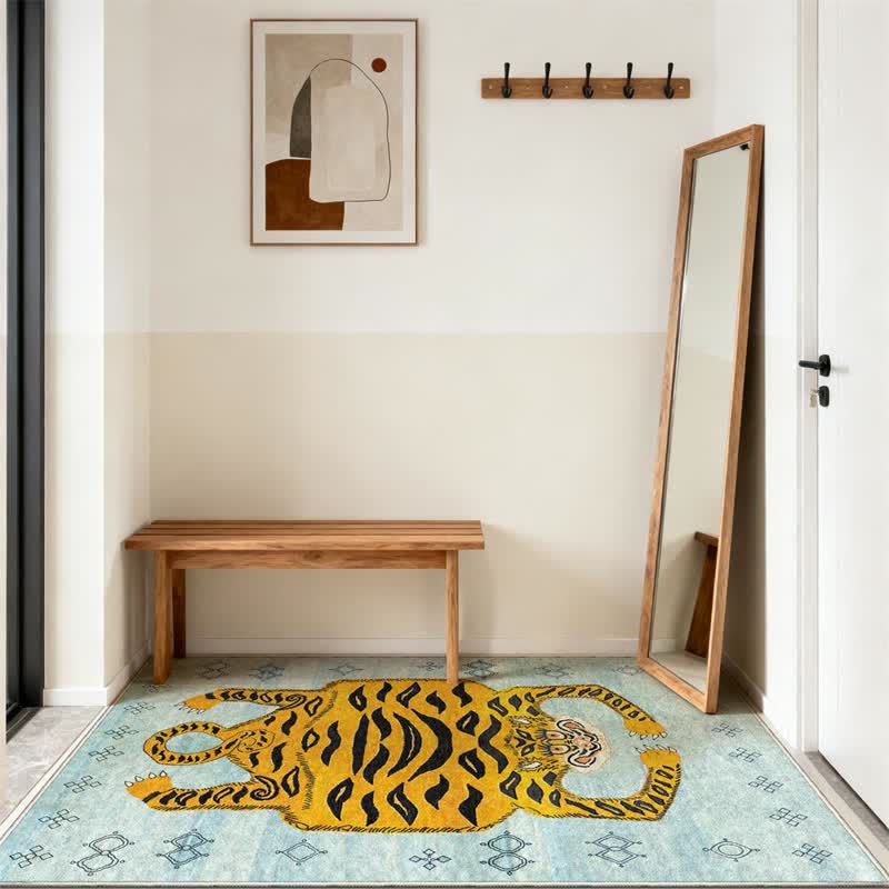 Ownkoti Ethnic Tibetan Tiger Rectangle Area Rug - image 13