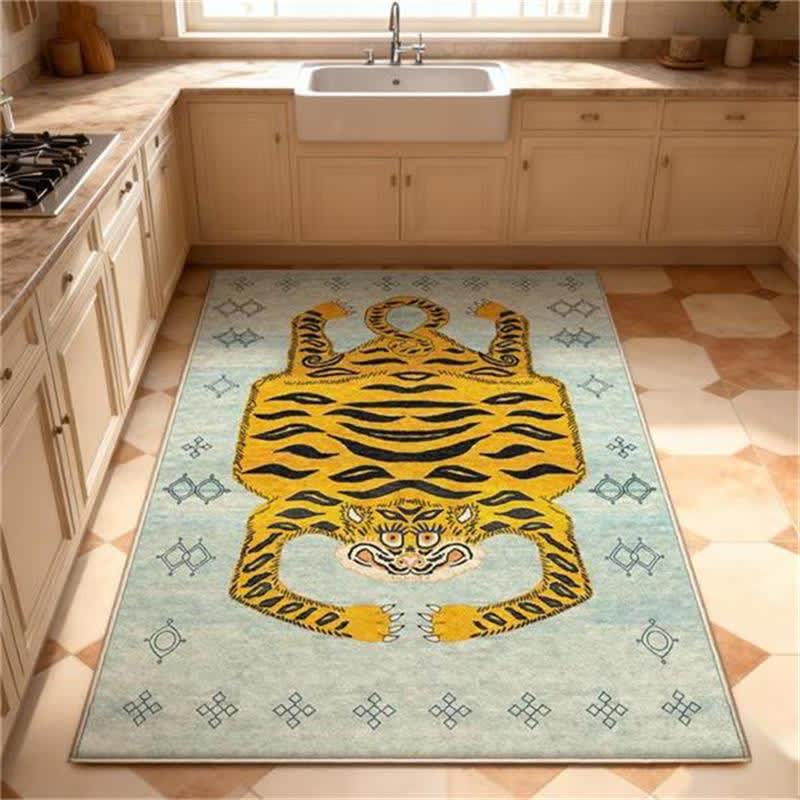 Ownkoti Ethnic Tibetan Tiger Rectangle Area Rug - image 15