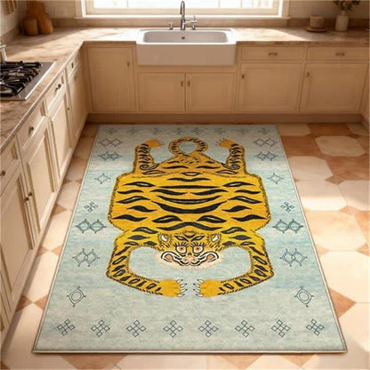 Ownkoti Ethnic Tibetan Tiger Rectangle Area Rug - image 15